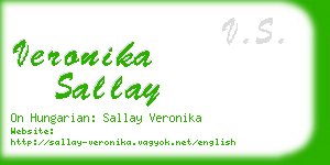 veronika sallay business card